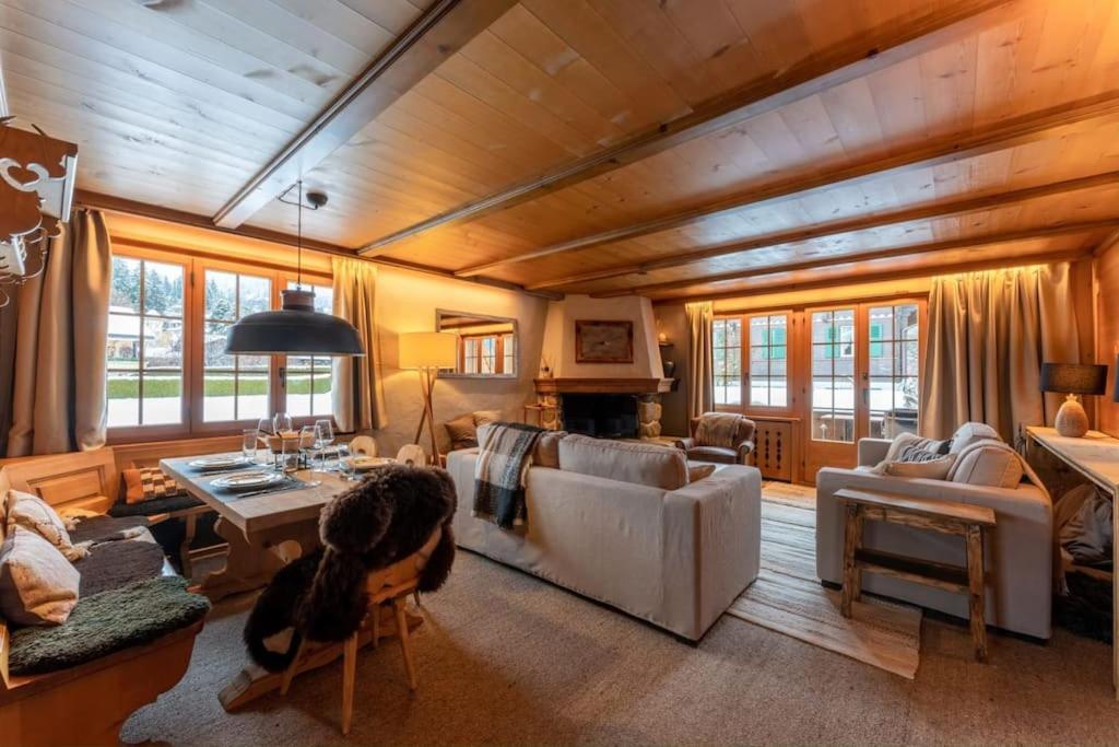 Charming Alpine Apartment Gstaad Esterno foto